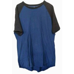 American Eagle Mens T-Shirt  Short Sleeve Tee Top Large Blue Gray Casual Cotton